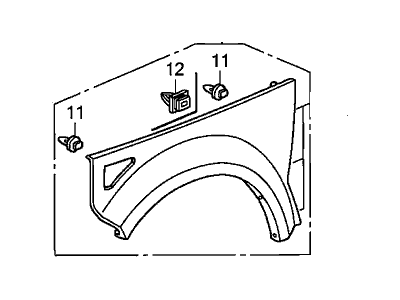 Honda 74165-SCV-A90ZA Cladding, L. FR. *B92P* (NIGHTHAWK BLACK PEARL)