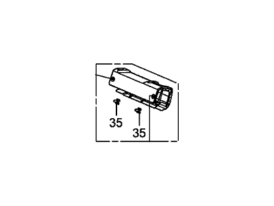 Honda 81511-SCV-L01ZB Cover, L. Seat Belt Exit *NH598L* (ATLAS GRAY)