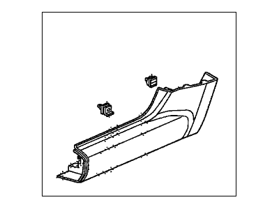 Honda 71900-SCV-A80ZA Garnish Assy., R. RR. Side Sill *B536P* (ROYAL BLUE PEARL)