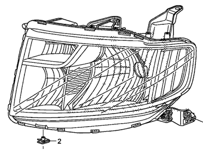 Honda 33101-SCV-A40 Headlight Unit, Passenger Side