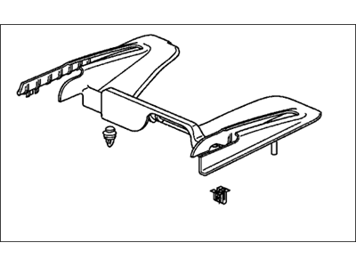 Honda 81195-SCV-L00ZC Cover, R. FR. Seat Foot *YR233L* (RR) (TITANIUM)