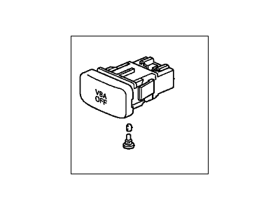 Honda 35300-SCV-A01ZA Switch Assy., Vsa Off *NH167L* (GRAPHITE BLACK)