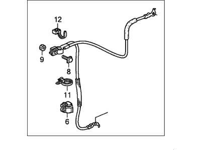 Honda 32600-SCV-A11 Cable Assembly, Battery Ground