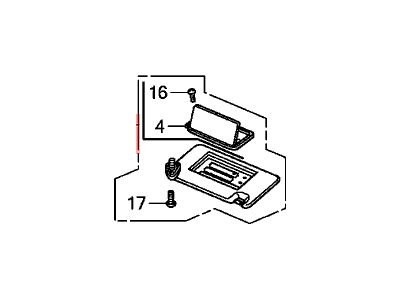 Honda Element Sun Visor - 83230-SCV-405ZA
