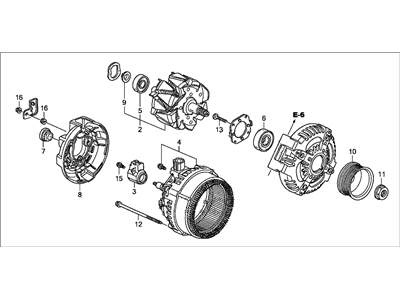 Honda 31100-RTA-003 Alternator Assembly (Csd73) (Denso)