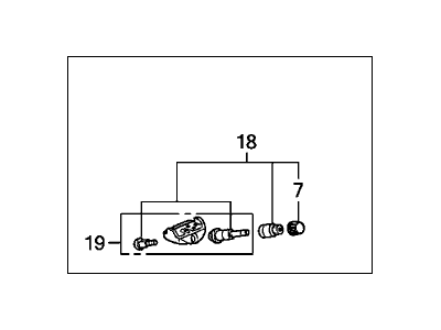 2007 Honda Odyssey TPMS Sensor - 06421-SCV-A00