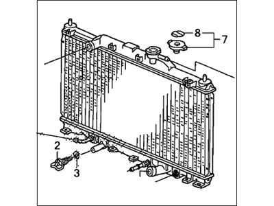 2008 Honda Element Radiator - 19010-PZD-A12