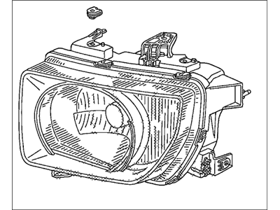 Honda 33151-SCV-A21 Headlight Unit, Driver Side