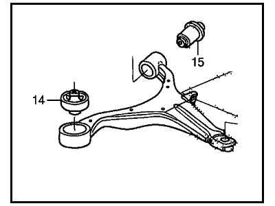 Honda 51350-SCV-A93 Arm, Right Front (Lower)