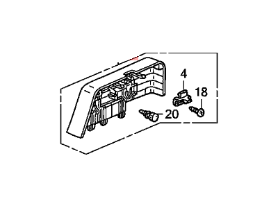 Honda 84661-SCV-A01ZC Cover Assy., L. Side Lining *NH598L* (ATLAS GRAY)