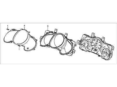 2009 Honda Element Speedometer - 78100-SCV-L41