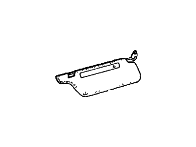 Honda 88210-659-015ZA Sunvisor Assembly, Passenger Side (Warm White)