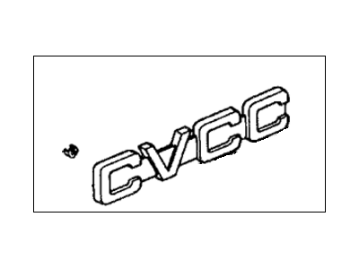 Honda 87330-659-010 Emblem, Rear (Cvcc)