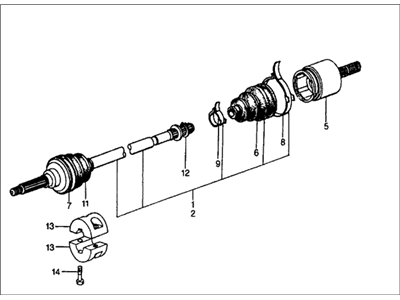 1978 Honda Civic Axle Shaft - 44306-657-023