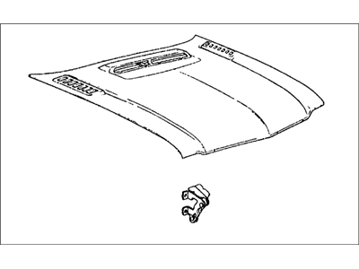 1979 Honda Civic Hood - 63110-657-676ZZ