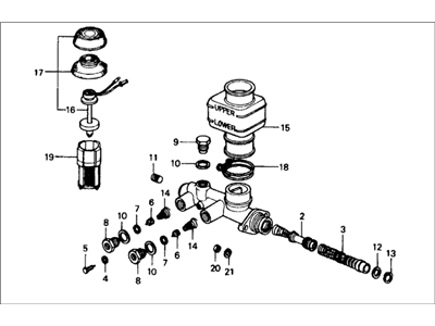 1978 Honda Civic Brake Master Cylinder - 46100-663-673