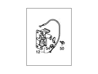 Honda 72655-SHJ-A02 Latch Assembly, Left Front Slide Door