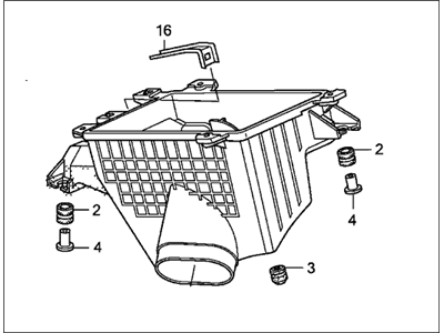 Honda 17244-RGL-S10 Case Set, Air Cleaner