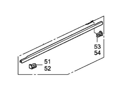 Honda Odyssey Door Moldings - 72450-SHJ-A11