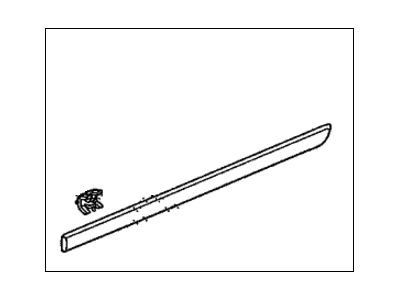 Honda 75323-SHJ-A22ZJ Protector, L. RR. Door *YR545M* (DESERT ROCK METALLIC)