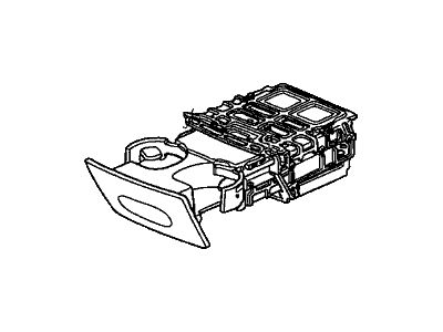 Honda 77230-SHJ-A01ZD Holder Assembly, Front Cup (Ivory)