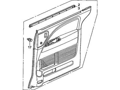 Honda Odyssey Door Trim Panel - 83752-SHJ-A42ZE