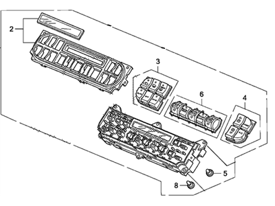 2009 Honda Odyssey A/C Switch - 79600-SHJ-A42