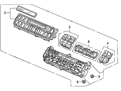 Honda A/C Switch - 79600-SHJ-A01