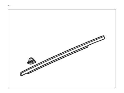 Honda 72965-SHJ-A11 Molding, L. Slide Door Retainer