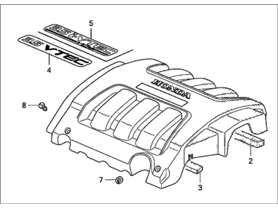 Honda 17121-RGM-A01 Cover Assembly, Engine