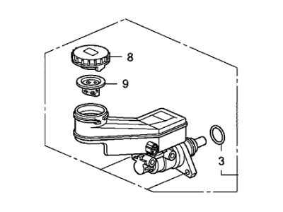 Honda 46101-SHJ-305 Master Cylinder Set (C00)