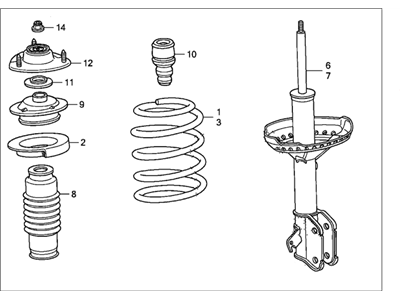 2005 Honda Odyssey Shock Absorber - 51601-SHJ-A15