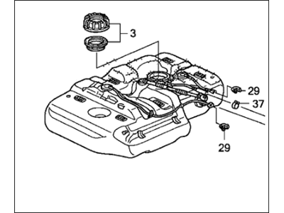 Honda 17044-SHJ-A31 Tank Set, Fuel