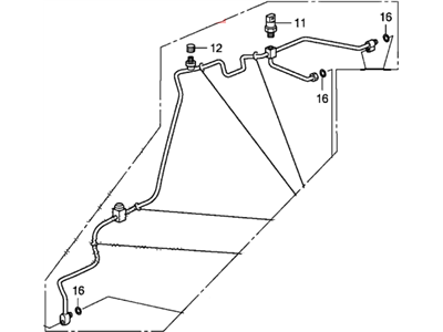 Honda 80341-SHJ-A02 Pipe Assembly, Receiver