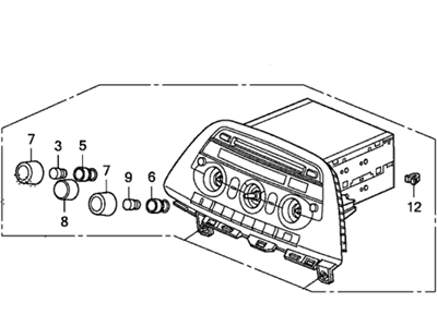 Honda 39100-SHJ-A31 Tuner Assy. (Matsushita)