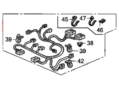 Honda 81711-SHJ-A61 Cord, L. FR. Seat (Memory/Sps/Heater)