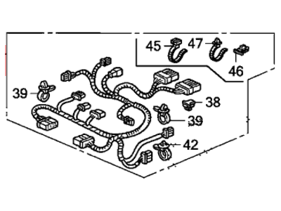 Honda 81711-SHJ-A42 Cord, L. FR. Seat (Power/Sps/Heater)