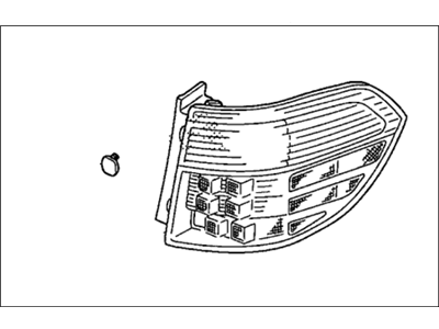 Honda 33551-SHJ-A11 Lamp Unit, L. Tail