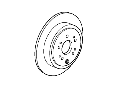 Honda 42510-SHJ-A00 Disk, Rear Brake Drum In