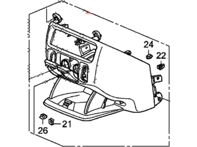 Honda 77291-SHJ-A81ZA Console Assy., Center (Lower) *G64L* (OLIVE)