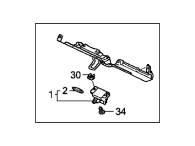 Honda 77541-SHJ-A00 Striker, Glove Box