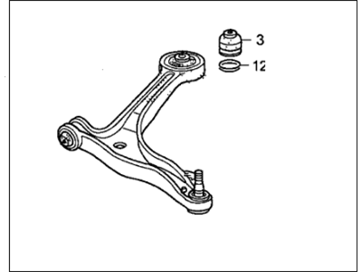 Honda 51360-SHJ-A03 Arm, Left Front (Lower)