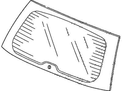 Honda 73211-SHJ-A02 Glass Set, RR. Windshield (Privacy)(Agc)