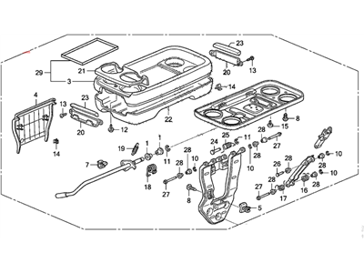 Honda Odyssey Center Console Base - 81190-SHJ-A02ZG