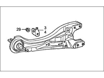 Honda 52371-SHJ-A02 Arm, Right Rear Trailing