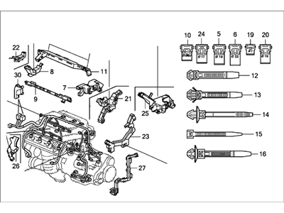 Honda 32110-RGL-A51 Wire Harness, Engine