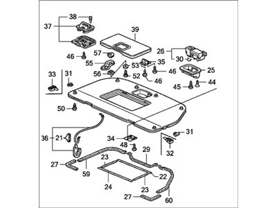 Honda 84520-SHJ-A61ZB Lid Assy., Floor *NH167L* (GRAPHITE BLACK)