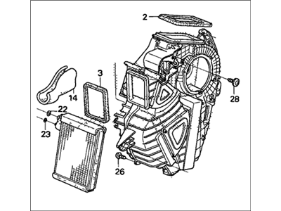 2007 Honda Odyssey Evaporator - 80225-SHJ-A03