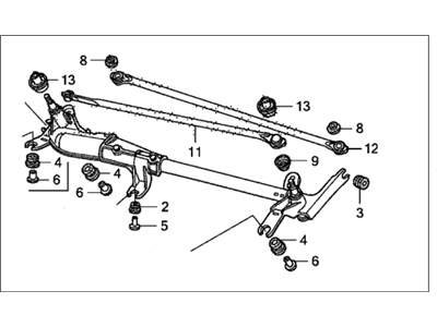 Honda 76530-SHJ-A02 Link, FR. Wiper