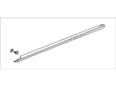 Honda 71850-SHJ-A12ZS Garnish Assy., L. Side Sill *NH700M* (ALABASTER SILVER METALLIC)